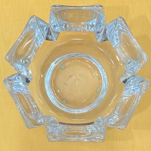 Vintage Orrefors Sweden Signed LH 1384-121 Lars Hellsten 6” Corona Crystal Bowl - Picture 4 of 16